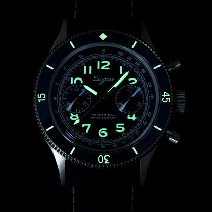 Orologio automatico da uomo Sugess S423 - Scheletro luminoso