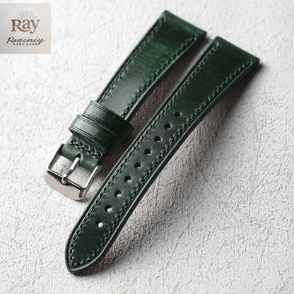 Handmade Italian Cowhide Leather Strap, Genuine Leather 18 19 20 21 22 mm, Soft Quick Release, Genuine Leather Strap, Blue