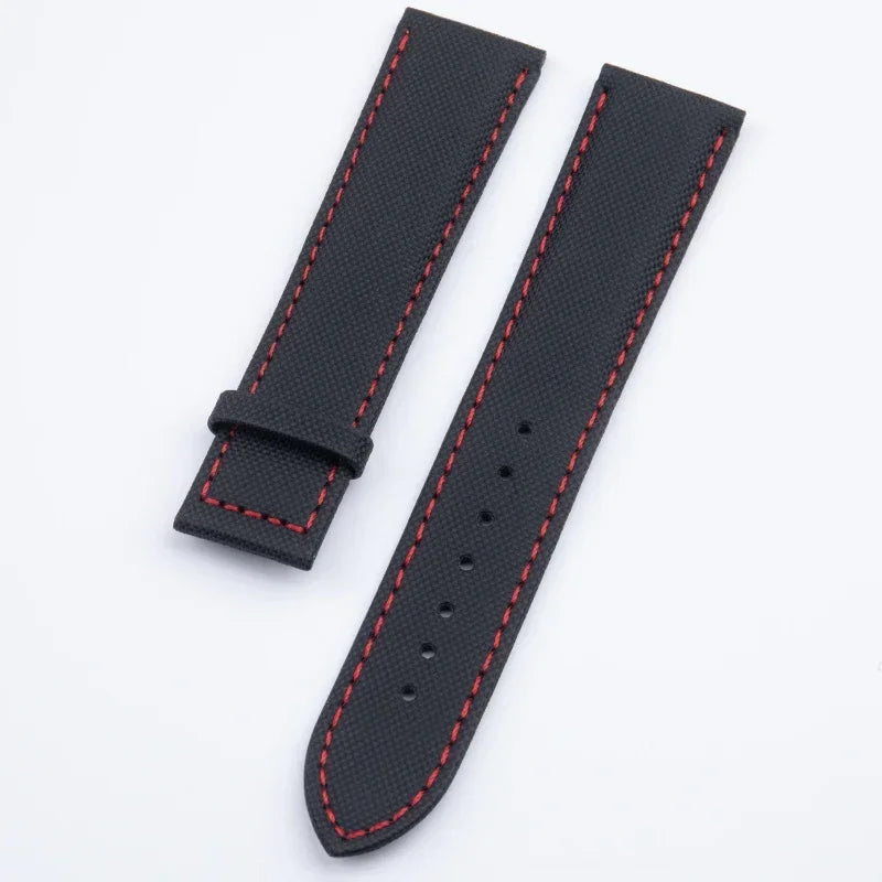 Bracelet de montre universel en Nylon, 19mm, 20mm, 21mm, 22mm, pour Omega, Planet Ocean Seamaster 300 Speedmaster, tissu, cuir, toile SEIKO