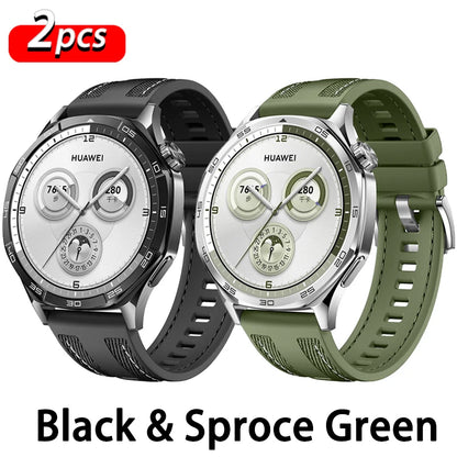 Bracelet en Nylon officiel de 22mm pour montre HUAWEI GT 6 5 4 46mm/montre 4 5 6 Pro/GT 6 5 3 2 Pro, Bracelet en Silicone Composite de 46mm