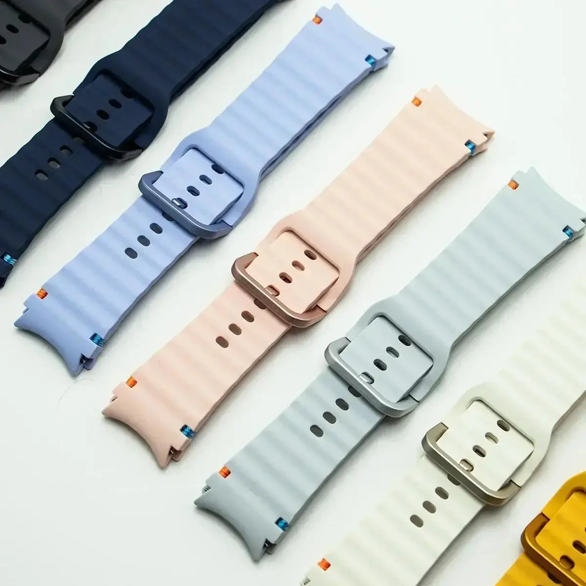 Original Silicone Strap for Samsung Galaxy Watch 7 44mm 40mm FE, Galaxy Watch 4 6 Classic 5 Pro, Band 43mm 47mm 45mm