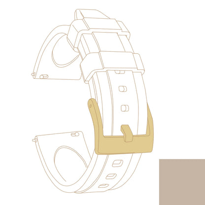 Cinturino per orologio in gomma premium - Sgancio rapido / Fibbia ad ardiglione - Universale