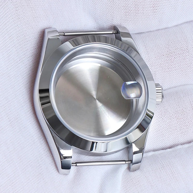 NH35 Watch Accessories, 36mm/39mm Stainless Steel Watch Case for Seiko NH35 NH38 NH36, 28.5mm Movement, Datejust Oyster Dial, Parts