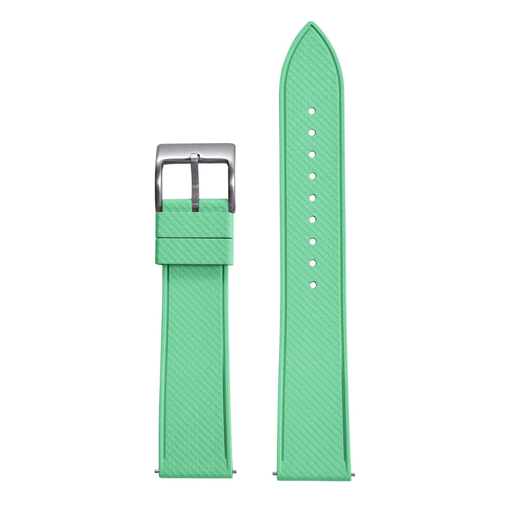 Premium FKM Rubber Watch Band 20mm 22mm Quick Release Diving Waterproof Watch Straps Soft Durable Unisex FPM Bracelets