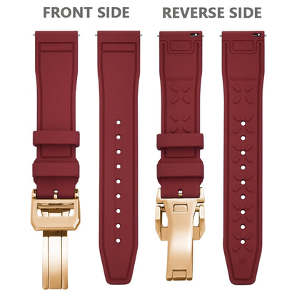 Bracelet en caoutchouc FKM 20mm 21mm 22mm pour montre IWC PILOT Portugal PORTOFINO, bracelet de plongée à libération rapide, montre connectée pour Huawei