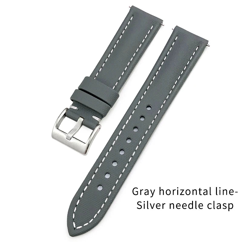 Bracelet de montre à dégagement rapide en nylon et cuir, 23mm, 24mm, 22mm, 21mm, 20mm, 19mm, 18mm, pour Blancpain Fifty Fathoms Tissot 1853