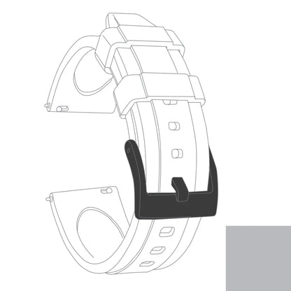 Cinturino per orologio in gomma premium - Sgancio rapido / Fibbia ad ardiglione - Universale
