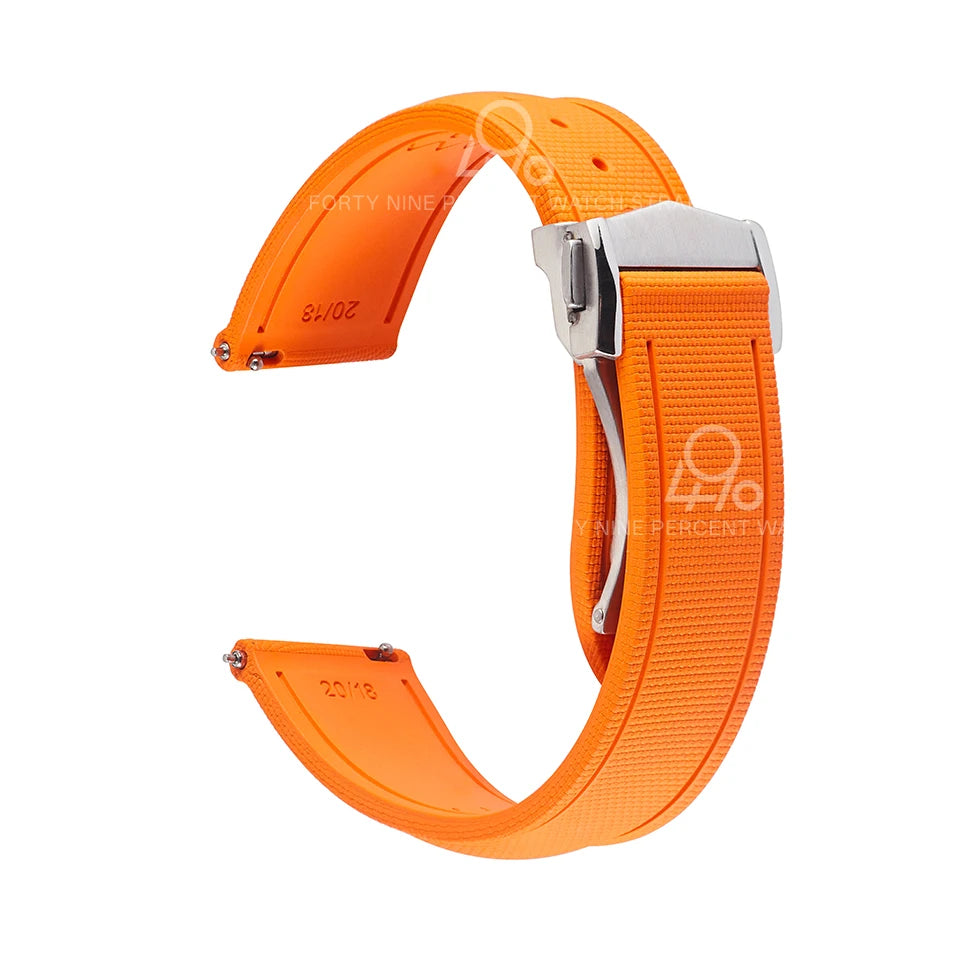 Bracelet universel à dégagement rapide, 20mm 21/22mm, 18/19mm/23mm/24mm, FKM, en caoutchouc, pour Omega Rolex Tissot Seiko
