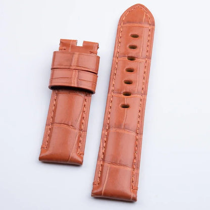 Accessoires universels, bracelet de montre en cuir de veau souple en bambou, 20/22/24mm, pour Tudor/TISSOT/Huawei/IWC/Omega, ceinture pour bracelet Panerai