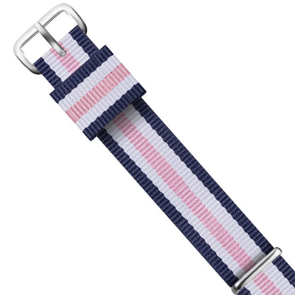 Cinturino per orologio da uomo e da donna, in nylon premium da 18mm e 20mm, color oro rosa e argento, per Daniel Wellington