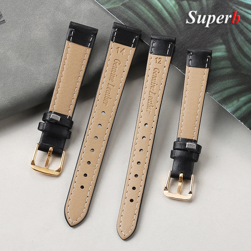 8mm 10mm 12mm 14mm 16mm 18mm 20mm 22mm PU Leather Watch Strap for Men Women Soft Leather Band Universal Sport Bracelet