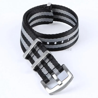 18mm 20mm 22mm Soft Nylon Strap Military Watchband for Samsung Galaxy Nylon Strap for Omega Seamaster 007