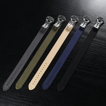 Bracelet de montre en nylon premium avec fermoir déployant 20mm 22mm, bracelet de montre en toile brodée avec trou, boucle pliante pour Omega