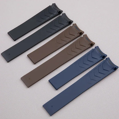 Bracelet de montre en caoutchouc naturel de qualité supérieure, 21mm 22mm, adapté à la montre TAG Heuer Aquaracer 300 500, bracelet de plongée, bracelet de sport en Silicone