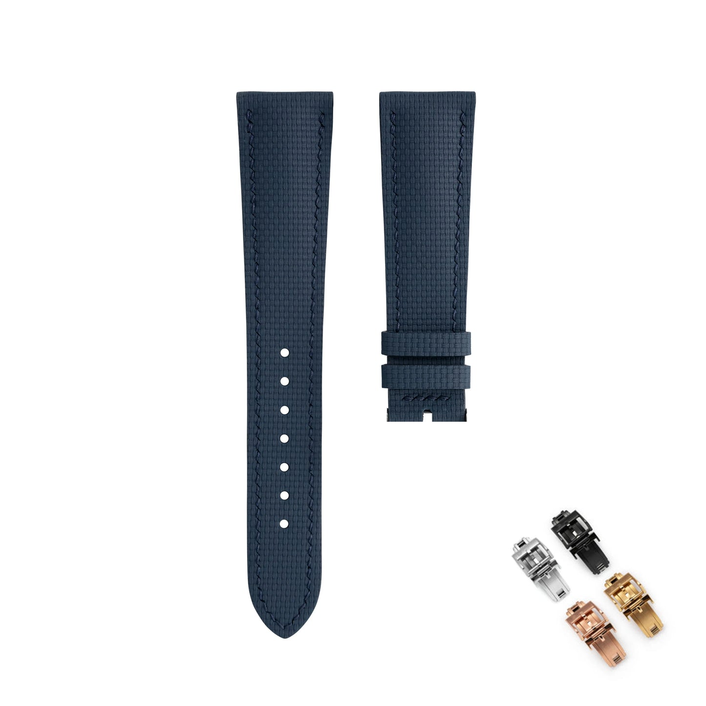 FKM Universal Rubber Watch Strap, with Quick Release Bar, 12 Colors, 18 19 20 21 22mm, Fluoro Rubber Watch Straps