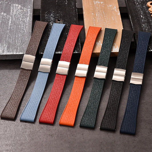 STAPELP 20mm a 22mm tutte le misure mosaico CTS FKM cinturini in caucciù per orologi Rolex Cartier IWC Omega Tuber cinturino con sgancio rapido