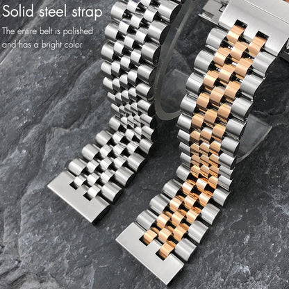 Bracelet de montre en acier inoxydable à extrémités courbes de 18 mm, 19 mm, 20 mm, 21 mm, 22 mm pour Tudor Black Bay GMT SEIKO 5 SKX, outils de montage inclus