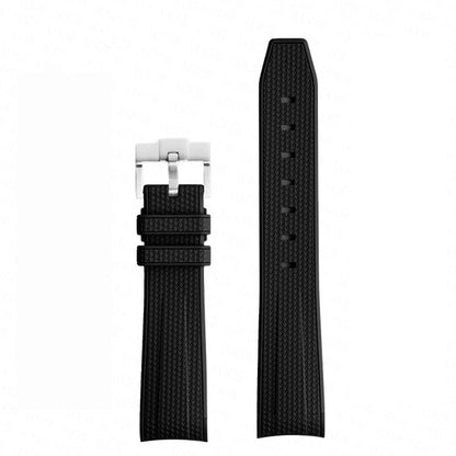 Bracelet de montre en caoutchouc et Silicone, 20mm, pour Omega X Swatch Joint MoonSwatch, pour Seamaster 300, pour hommes et femmes, extrémité incurvée