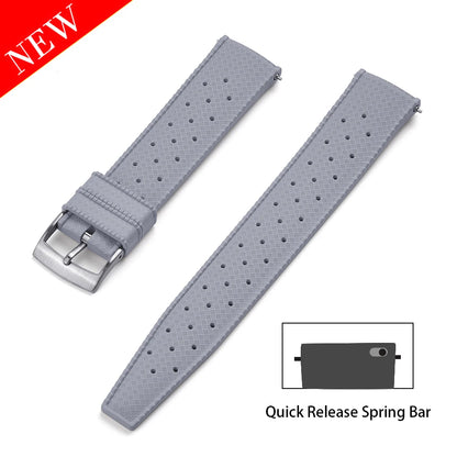 Premium FKM Rubber Watch Band Quick Release 18mm 20mm 22mm 24mm Rubber Watch Strap Smart Watch Bracelet