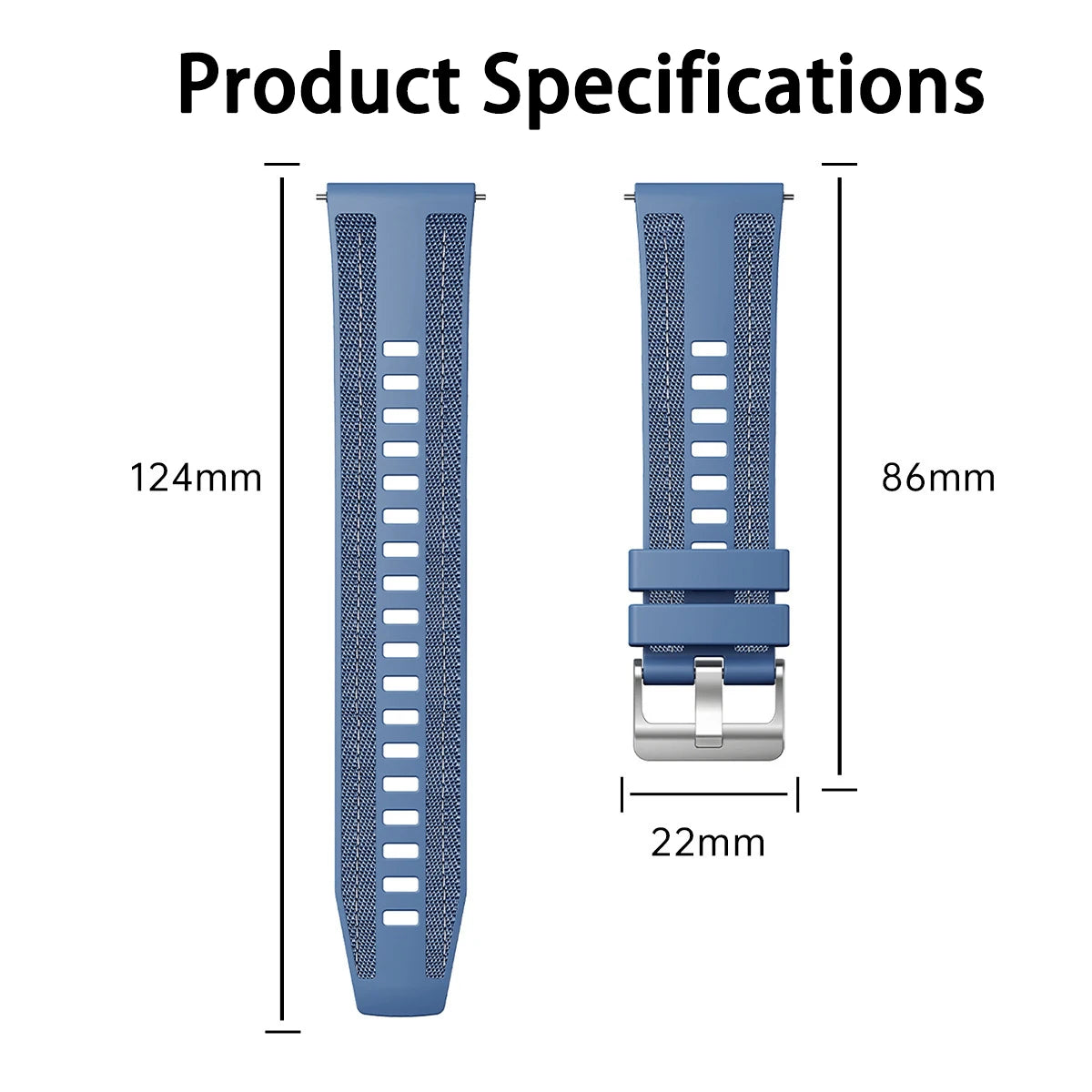 Bracelet en Nylon officiel de 22mm pour montre HUAWEI GT 6 5 4 46mm/montre 4 5 6 Pro/GT 6 5 3 2 Pro, Bracelet en Silicone Composite de 46mm