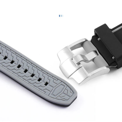 Tissot – Rubber and silicone watch strap with curved end and butterfly clasp, for CITIZEN T035 T035617, 23mm, 24mm