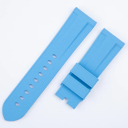 Cinturino per orologio in nylon intrecciato da 22 mm 24 mm con motivo intrecciato, in gomma fluorurata FKM, di ricambio per cinturino Panerai, per PAM111 441 Tudor Seiko.