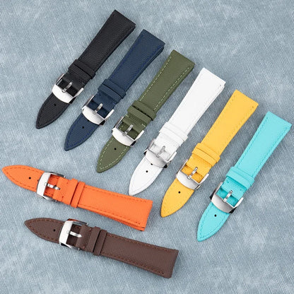 Cinturino per orologio in gomma fluorurata FKM intrecciata, per Breitling, 20/22mm, per Navitimer Avenger Superocean, con fibbia ad ardiglione/deployante