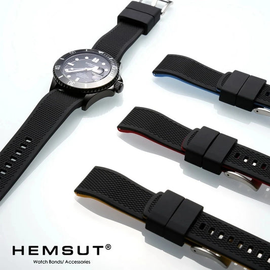Hemsut – bracelet de montre intelligente en Silicone, 18mm 20mm 22mm, bracelet de montre en caoutchouc à dégagement rapide pour hommes et femmes, remplacement souple
