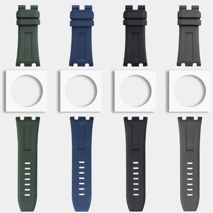 Bracelet de montre en caoutchouc FKM souple au fluor naturel, 28mm, pour bracelet AP, pour ceinture Audemars et Piguet 15710/15703, sans dégagement rapide