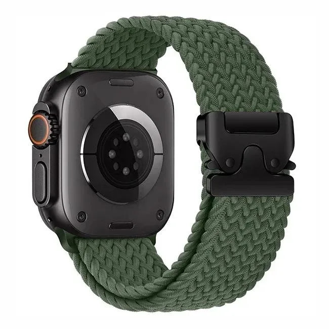 Nylon Solo Loop Bracelet for Apple Watch 46mm 44mm 45mm 42mm 40mm 38mm 41mm Ultra2 49mm iWatch Series 10 9 SE 8 7 6 5 4