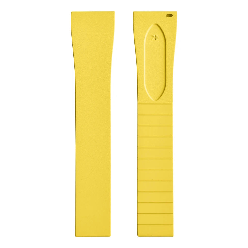 New CTS FKM watch strap 16mm 18mm 19mm 20mm 21mm 22mm quick-release butterfly clasp watch strap, CTS rubber strap for cutting to size