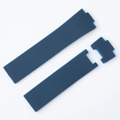 Bracelet de montre en caoutchouc souple pour femmes, taille pour Athens Observation Navigation 1183, étanche, noir, bleu, Ulysse Nardin, 22mm x 11mm