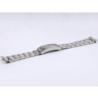 Bracelet de montre en acier inoxydable massif argenté et or rose de 20 mm et 21 mm pour Rolex Submariner Daytona, avec fermoir déployant en métal