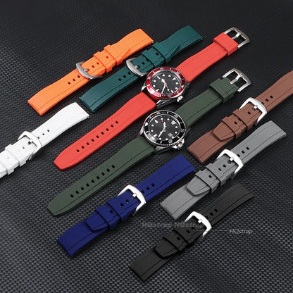 Cinturino per orologio in silicone di alta qualità, cinturino in gomma a sgancio rapido 20mm 22mm, bracciale di ricambio, accessori per donne e uomini