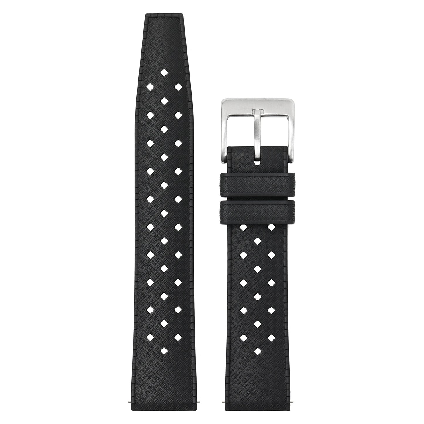 Bracelet de montre en caoutchouc FKM de qualité supérieure, 20mm 22mm, pour Seiko, Oris, Omega, plongée à dégagement rapide, étanche