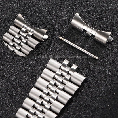 Bracelet de montre en métal à extrémité incurvée, 13/17/18/19/20/21/22mm, pour Rolex pour DATEJUST, Bracelet de luxe pour hommes jubilé