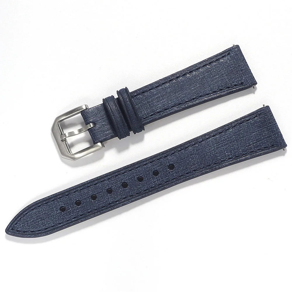 Bracelet de montre en cuir fait main italien Babele tanné végétal de qualité supérieure 20mm 22mm bracelets de montre en cuir à Texture Vintage à dégagement rapide