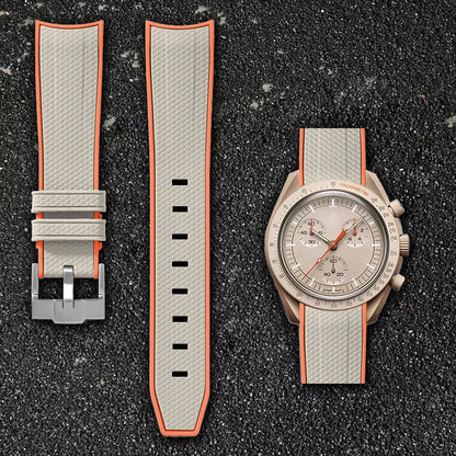 Cinturino per orologio da 20 mm per Omega x Swatch MoonSwatch - Gomma / Curvo / Sgancio rapido - 1 pezzo