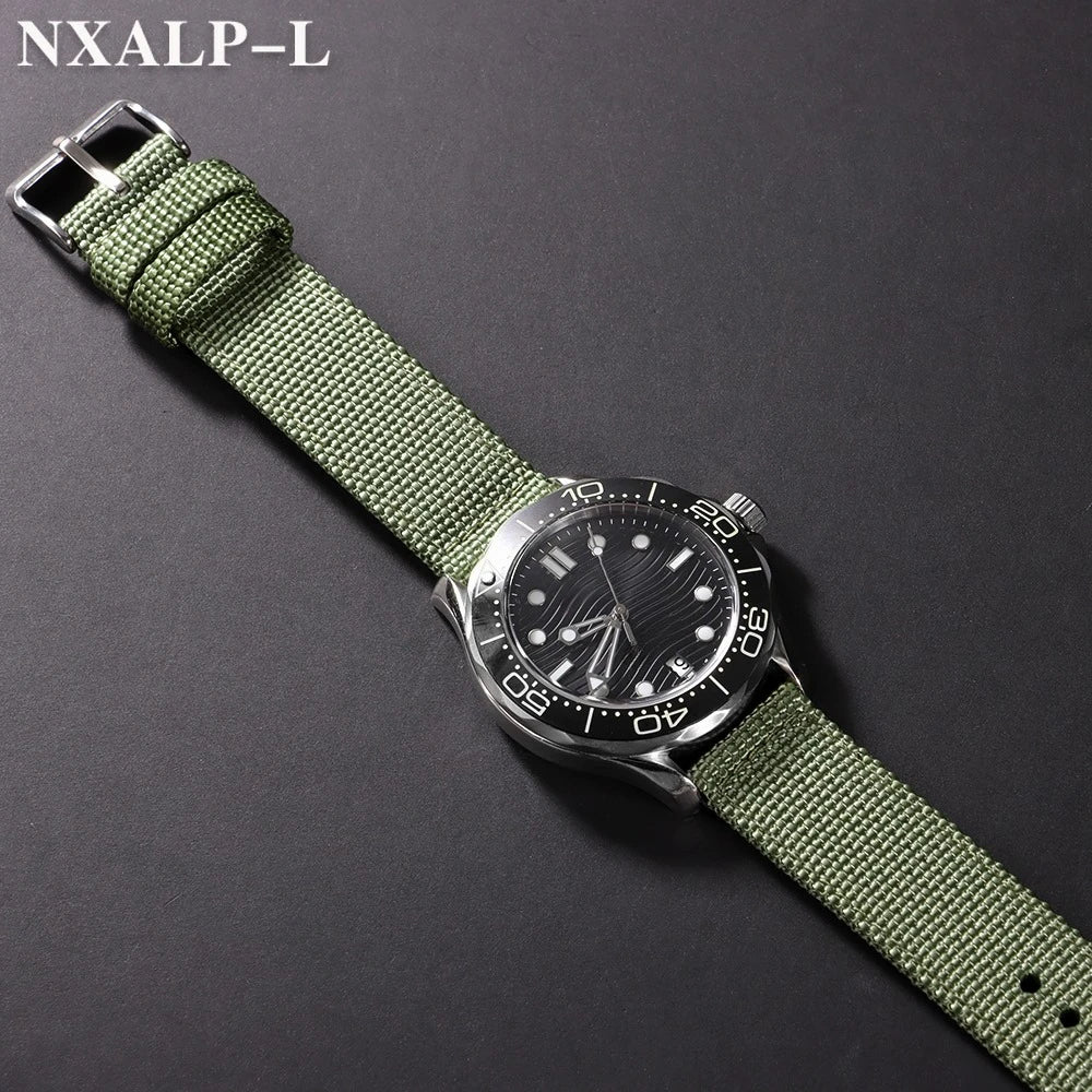 18mm 20mm 22mm 24mm Nylon Sport Watch Strap, Quick Release Woven Bracelet for Men and Women, Universal Military Sport Band