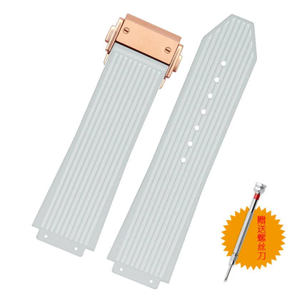 Cinturino per orologio da uomo in nylon e silicone, 20 mm, 22 mm, 24 mm, impermeabile e traspirante, in gomma, accessori