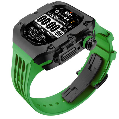 Luxury Mod Kit for Apple Watch Ultra 3 2 49mm, Titanium Alloy Strap for iWatch Series 11 10 9 8 7 6 SE 44mm 45mm