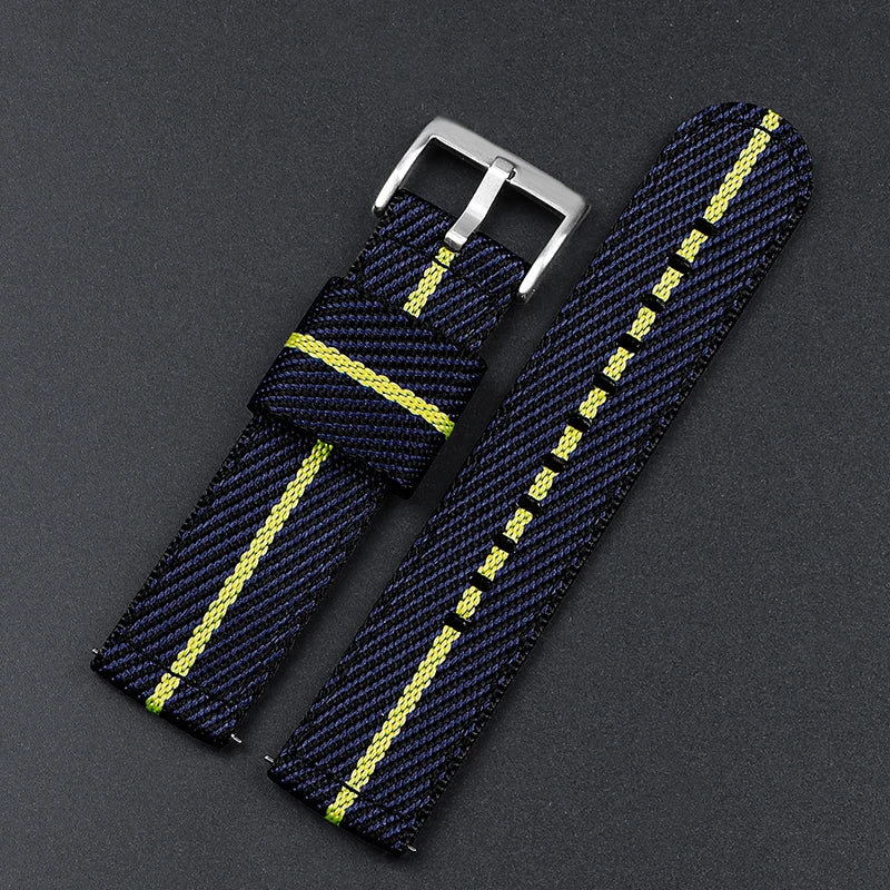 Bracelet de montre Nato 2 Pièces - Compatible connectée - Sangles en Nylon Tissé