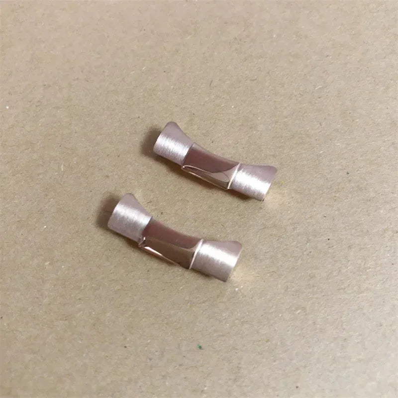 Datejust – Curved end link for Rolex bracelet, in rubber and leather, watch part, seamless connection, 21mm, 41mm