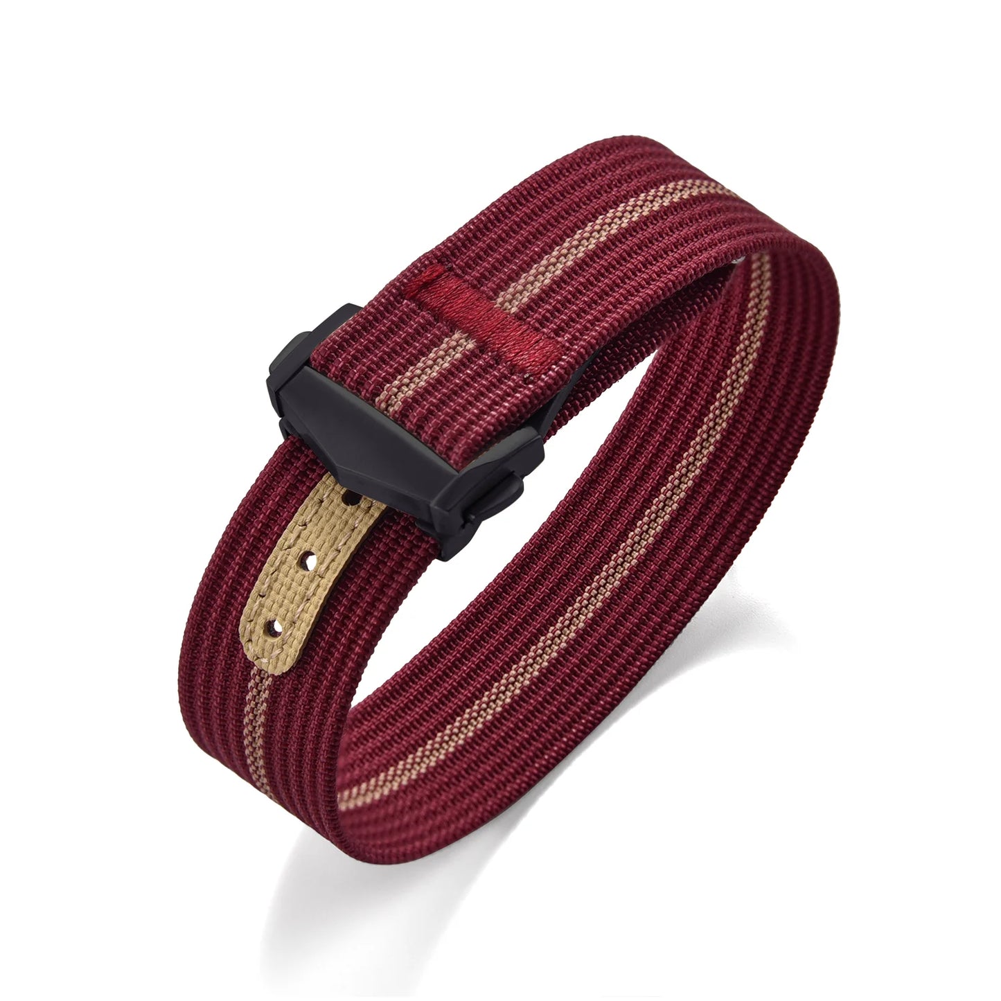 Bracelet de montre en nylon côtelé Omega avec fermoir déployant 18mm 20mm 22mm, bracelet sport en caoutchouc FKM pour Swatch MoonSwatch
