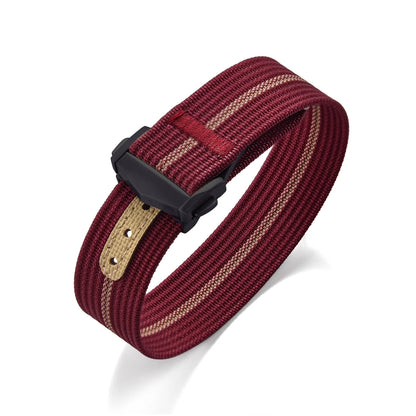 Bracelet de montre en nylon côtelé Omega avec fermoir déployant 18mm 20mm 22mm, bracelet sport en caoutchouc FKM pour Swatch MoonSwatch