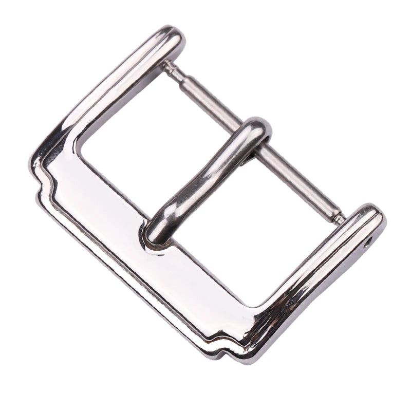 Großhandel mit 19 Modellen von Edelstahl-Uhrenschnallen, 12, 14, 16, 18, 20, 22, 23, 24, 26, 28 mm, silberfarbene Metall-Uhrenarmbandschließen, Uhrenarmbandzubehör