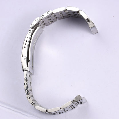 Per Breitling, maglie terminali curve nuove, a 7 perle, 24 mm, bracciale in acciaio inossidabile massiccio lucidato color argento, cinturino Navitimer