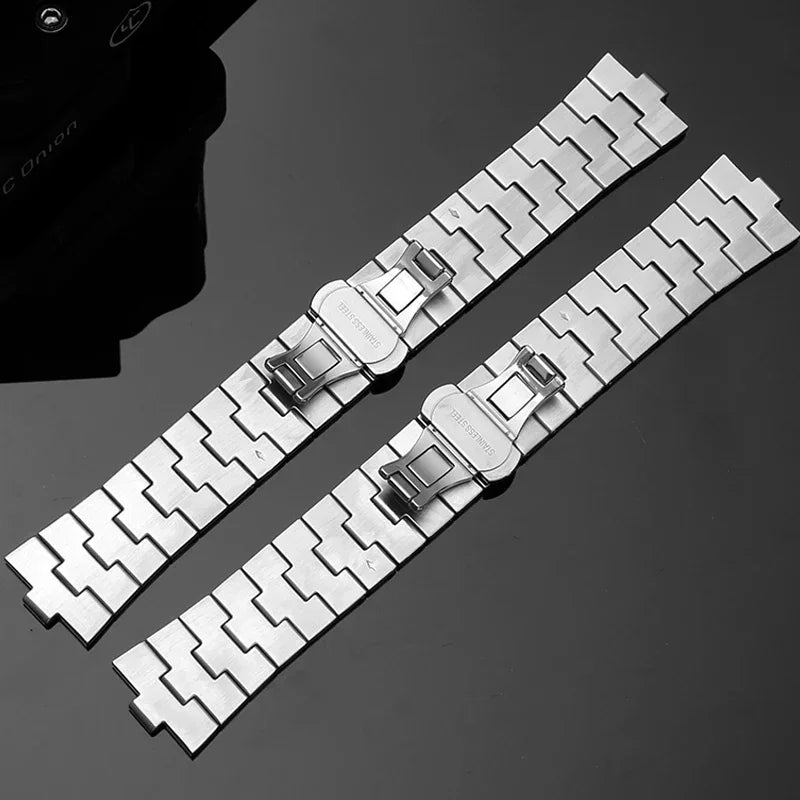 Bracelet de montre en acier inoxydable pour homme, accessoires de montre à l'étranger, bracelet pour VACHERON CONSTANTIN VC 47660/47040, 24mm * 7mm