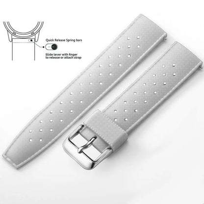 Bracelet de montre en Silicone Tropical bracelet de montre à dégagement rapide 18mm 20mm 22mm bracelet de montre intelligente Tropic en caoutchouc pour Oris Seiko Citizen