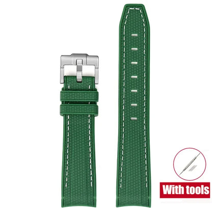 Bracelet de plongée Joint MoonSwatch 20mm pour Omega X Swatch hommes femmes Arc extrémité incurvée Bracelet en caoutchouc TPU pour outils de Bracelet de montre Rolex